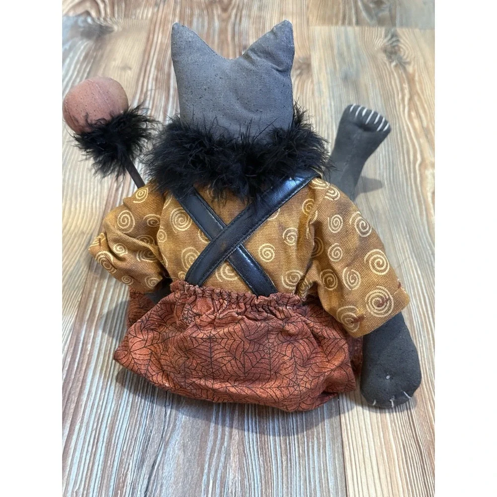Vintage Primitive Black Hat Halloween Decoration 19.5